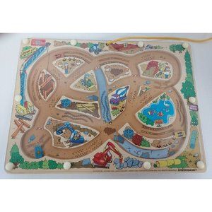 Dozer Danny  by T.S. Shure-  Wood Construction Themed Maze Toy & Magnetic Wand K